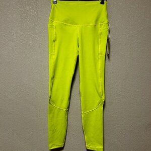 FeedMeFightMe Neon Yellow Leggings